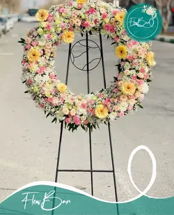 تاج گل درباری تبریک و افتتاحیه فلوبار