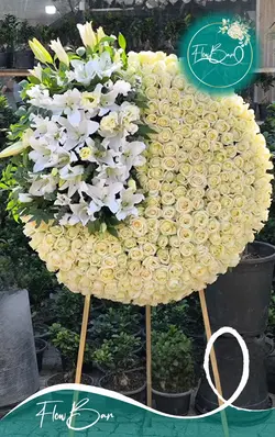 تاج گل درباری ترحیمی فلوبار