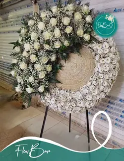 تاج گل درباری ترحیمی فلوبار