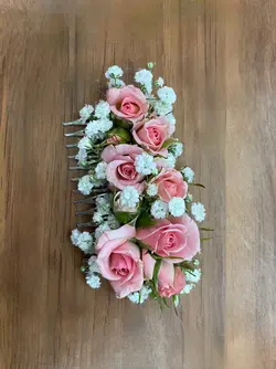 شانه سر با گل طبیعی فلوبار