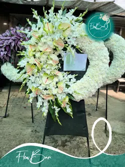 تاج گل درباری ترحیمی فلوبار