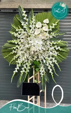 تاج گل یک طبقه ترحیمی فلوبار