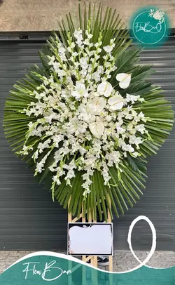 تاج گل یک طبقه ترحیمی فلوبار