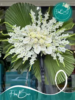 تاج گل یک طبقه ترحیمی فلوبار