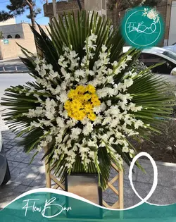 تاج گل یک طبقه ترحیمی فلوبار