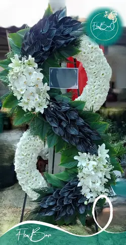 تاج گل دو طبقه ای ترحیم فلوبار