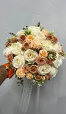 دسته گل عروس با گل مصنوعی فلوبار