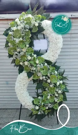 تاج گل دو طبقه ای ترحیم فلوبار