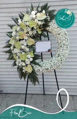 تاج گل درباری ترحیمی فلوبار