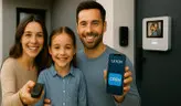 پک کامل آیفون تصویری سیماران، نرم افزاری ریموتی، ترانس و زنجیر دار (پنل فرداد تک واحد + مانیتور 4،3 اینچ + رسیور 2 ریموت با نرم افزار دربازکن + ترانس + قفل بازکن زنجیری)