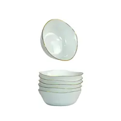 سرویس غذا خوری آرکوپال 26 پارچه سفید دور طلا گلدن اوپال کارین (قالب مربع)