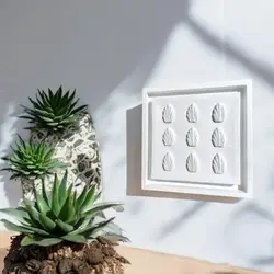 تابلو دکوراتیو برجسته تکسچر طرح صدف کد 24101 - تابلونی