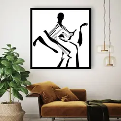 قیمت و خرید تابلو دکوراتیو  فیگور رقص در سایه‌ها کد 12211