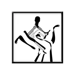 قیمت و خرید تابلو دکوراتیو  فیگور رقص در سایه‌ها کد 12211