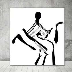 قیمت و خرید تابلو دکوراتیو  فیگور رقص در سایه‌ها کد 12211