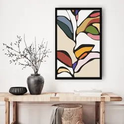 قیمت و خرید تابلو تابلو دکوراتیو گل و گیاه رنگی کد16111