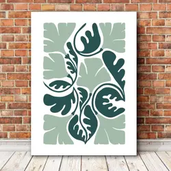 قیمت و خرید تابلو دکوراتیو گل و گیاه طبیعت انتزاعی کد 1631