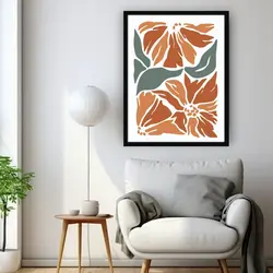 قیمت و خرید تابلو دکوراتیو گل و گیاه طرح پاییز کد1691