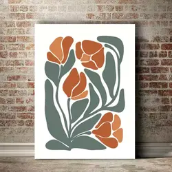 قیمت و خرید تابلو دکوراتیو گل و گیاه طرح پاییز کد1691