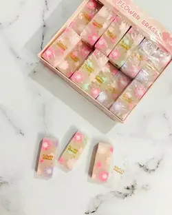 پاککن مستطیلی گل دار. ژله ای