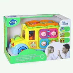 اتوبوس آموزشی موزیکال هولی تویز Huile Toys