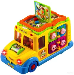 اتوبوس آموزشی موزیکال هولی تویز Huile Toys