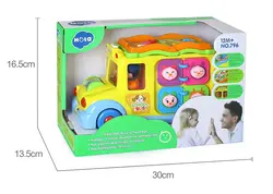 اتوبوس آموزشی موزیکال هولی تویز Huile Toys