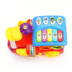 اسباب بازی قطار آموزشی موزیکال هولی تویز Huile Toys