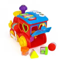 اسباب بازی قطار آموزشی موزیکال هولی تویز Huile Toys
