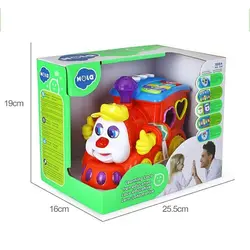 اسباب بازی قطار آموزشی موزیکال هولی تویز Huile Toys