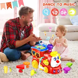 اسباب بازی قطار آموزشی موزیکال هولی تویز Huile Toys