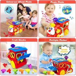 اسباب بازی قطار آموزشی موزیکال هولی تویز Huile Toys