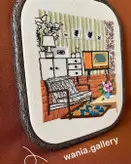 تابلو گلدوزی طرح اتاق من