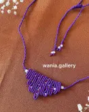 گردنبند میکرومکرومه بافی منجوق دار