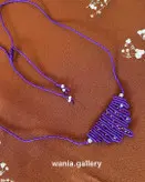 گردنبند میکرومکرومه بافی منجوق دار