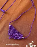 گردنبند میکرومکرومه بافی منجوق دار