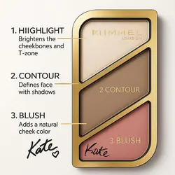 خرید پالت کانتور و هایلایتر Rimmel London Kate 07 اورجینال با بهترین قیمت از Nextera NV8
