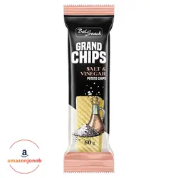 چیپس ورقه‌ای Grand طعم سرکه نمکی 60 گرم