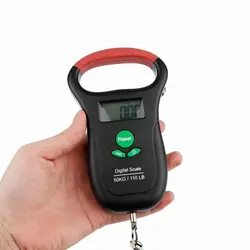 ترازو وزن کشی قلاب دار مدل متر داخلی کد 50Kg/10G Hook-Scale - مشکی