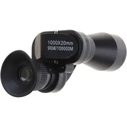 تلسکوپ تک چشمی 1000x20 | دوربین قابل حمل با زوم 20 برابر مناسب طبیعت‌گردی و شکار - مشکی