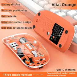 ماوس بی سیم مدل M233 - آبی کم‌رنگ