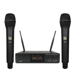میکروفن بی سیم مدل دو کانال دستی کد TW100