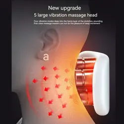 ماساژور گردن مدل Vibration ems heating 2024 - سفید