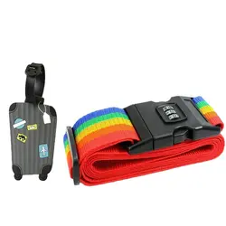 تگ چمدان مدل سوت کیس به همراه تسمه رمزدار چمدان - چند رنگ