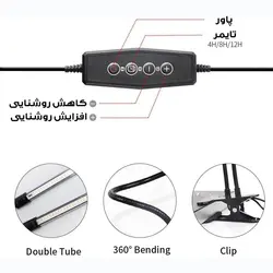 چراغ رشد گیاه 10 وات مدل Dual Head - مشکی