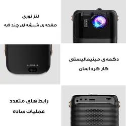 مینی ویدئو پروژکتور مدل S11 - مشکی