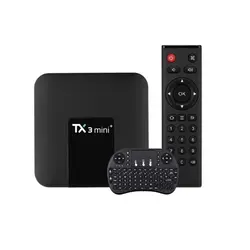 اندروید باکس تی ایکس تری 32/4GB مدل Mini به همراه کیبورد بی سیم - مشکی