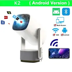 ویدئو پروژکتور اندرویدی مدل شارژی کد K2 - سفید