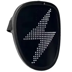 ماسک ایفای نقش هوشمند مدل شاینینگ کد  Child Shining-2121 RGB - مشکی