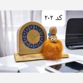ست ساعت و عروسک چوبی برای تزئین